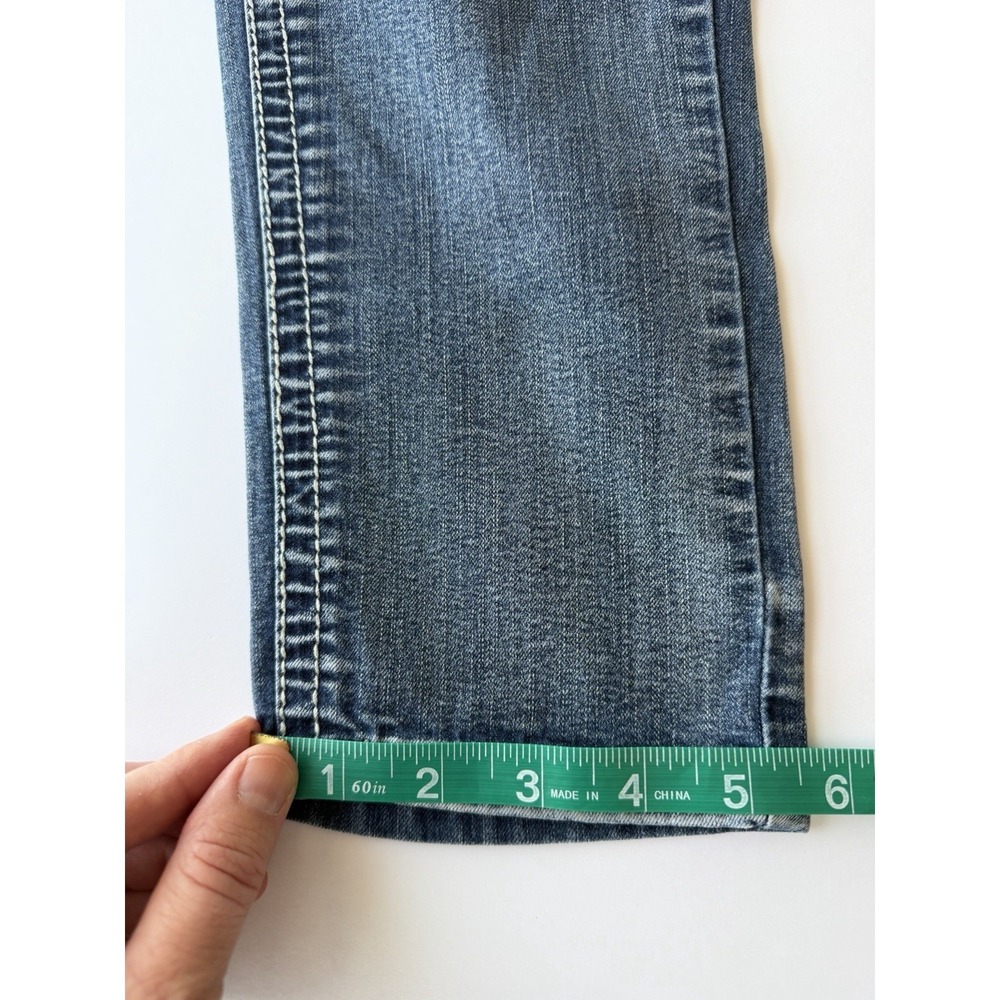 Soundgirl Women's Juniors 15 Blue Medium Wash Skinny Jeans Stretch Embroidered - Picture 10 of 10